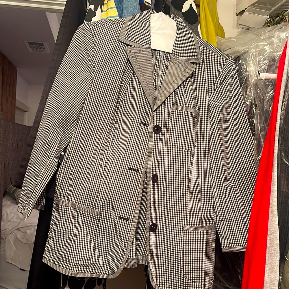 Talbots blazer size 6 houndstooth in design